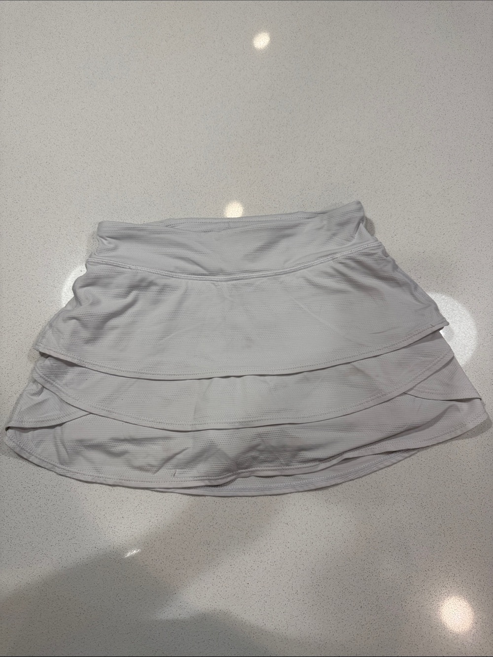 Athleta White Girls Layered Tennis Skort